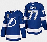 Lightning 77 Victor Hedman Blue 2022 Stanley Cup Final Patch Adidas Jersey Dzhi,baseball caps,new era cap wholesale,wholesale hats